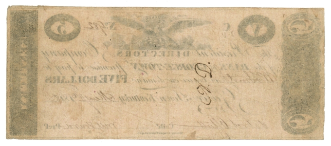 1818 Bank of George-Town Kentucky KY $5 Obsolete - H308 R5 (65350)