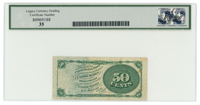 FR-1376 10c Fractional Currency 4th Issue LCG VF35 (65392)