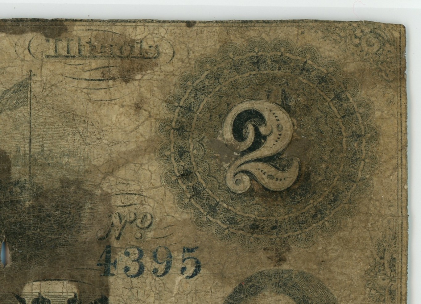 18XX Pamet Bank Griggsville IL $1 Obsolete PCGS 10 Details IL350-G2 See Desc.